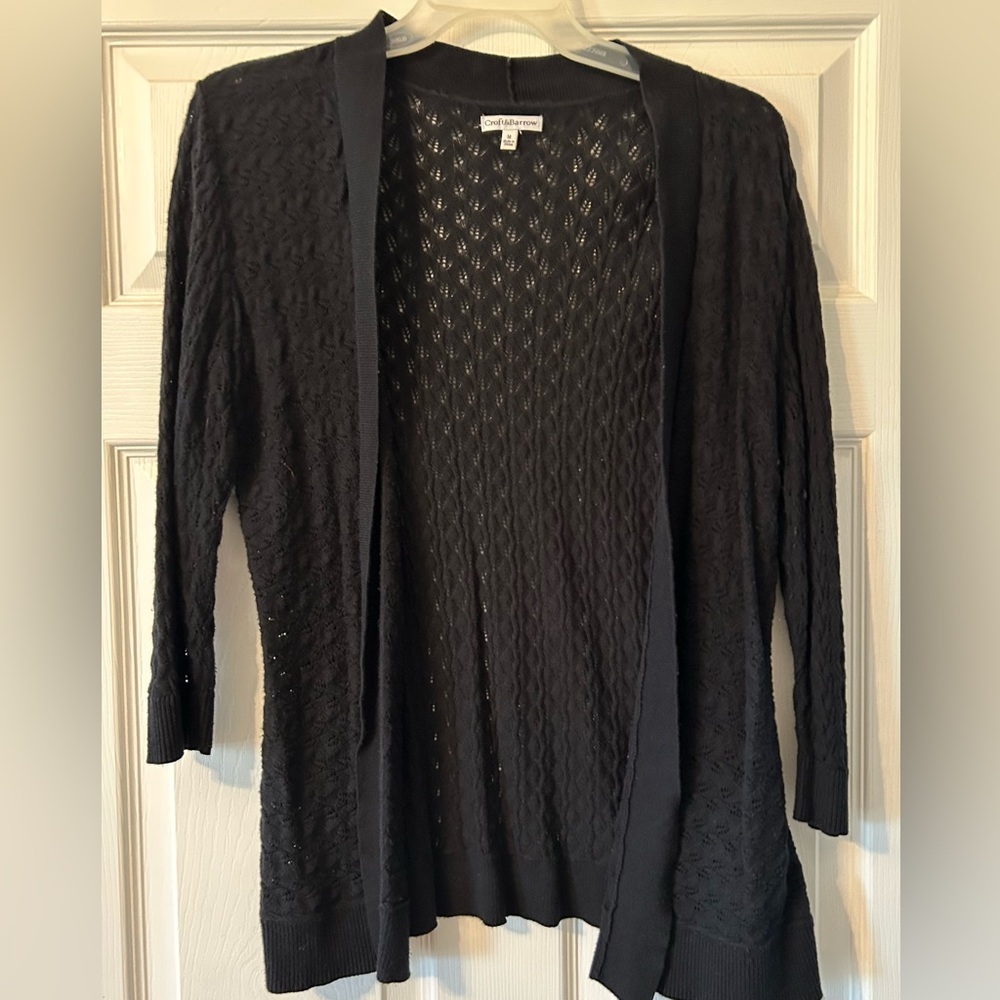 Black cardigan